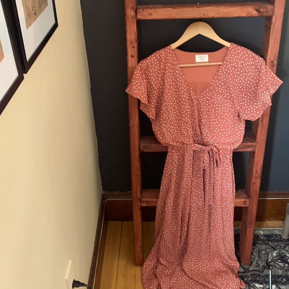 Pink polkadot dress! Summer/spring dress